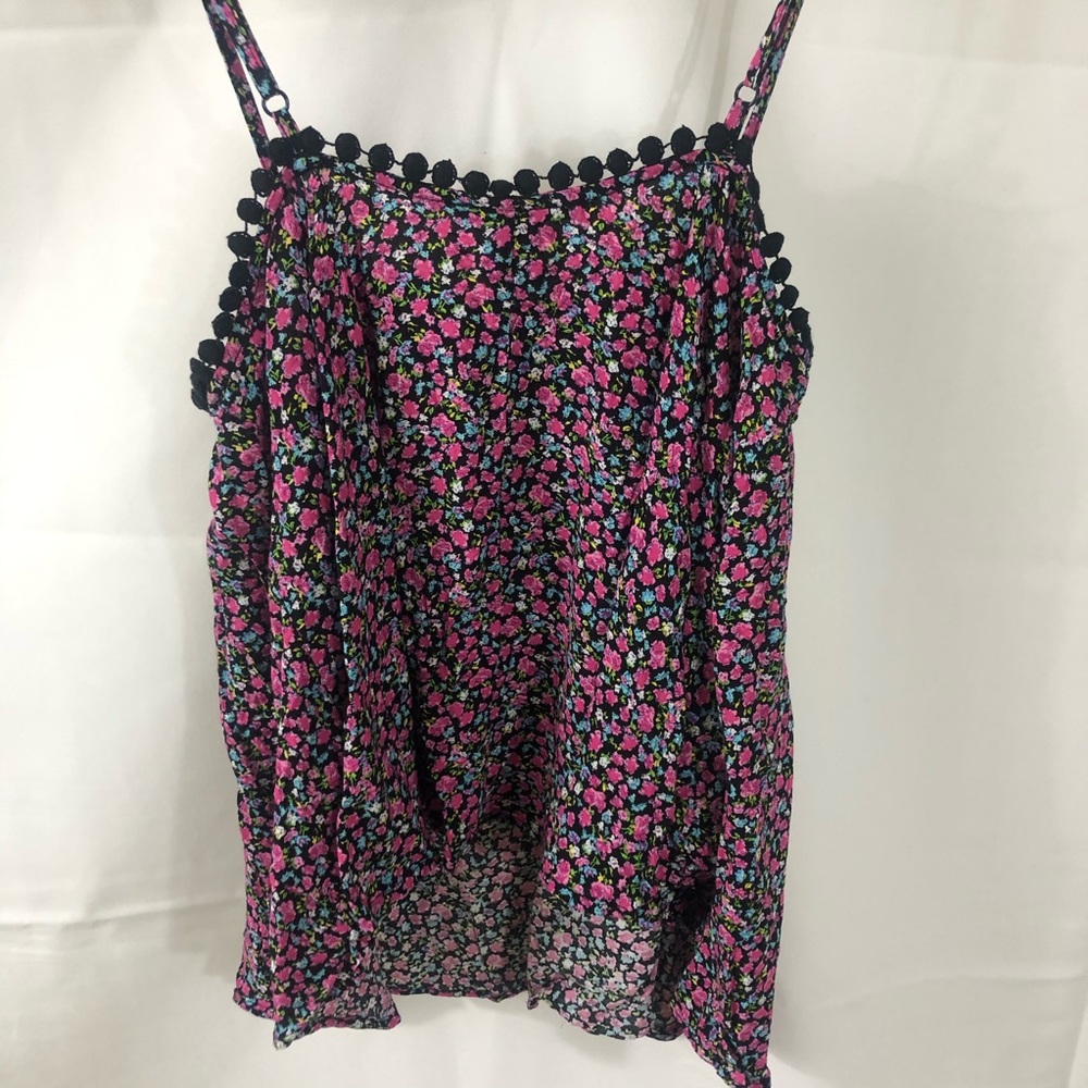 Forever 21 floral top spaghetti straps - Picture 3 of 4